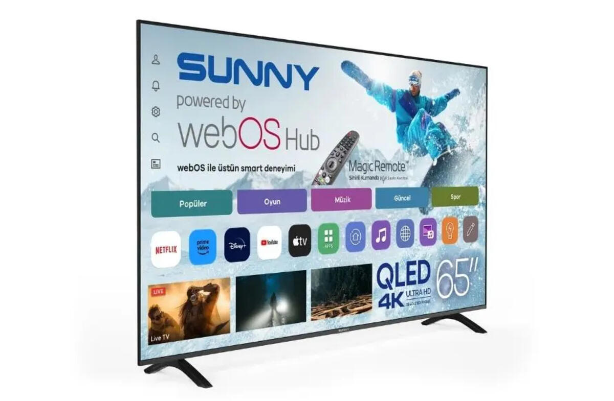 Sunny QLed Tv 65'" SN65QMN252 QLed 4K UHD WebOS