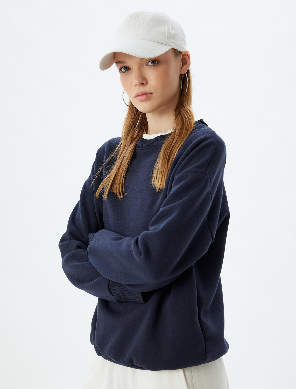 Koton Sweatshirt 5WAL10183IK Lacivert