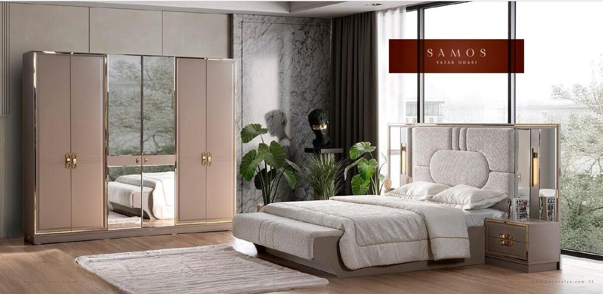 Chancolye Elbise Dolabı 6 Kapaklı Samos