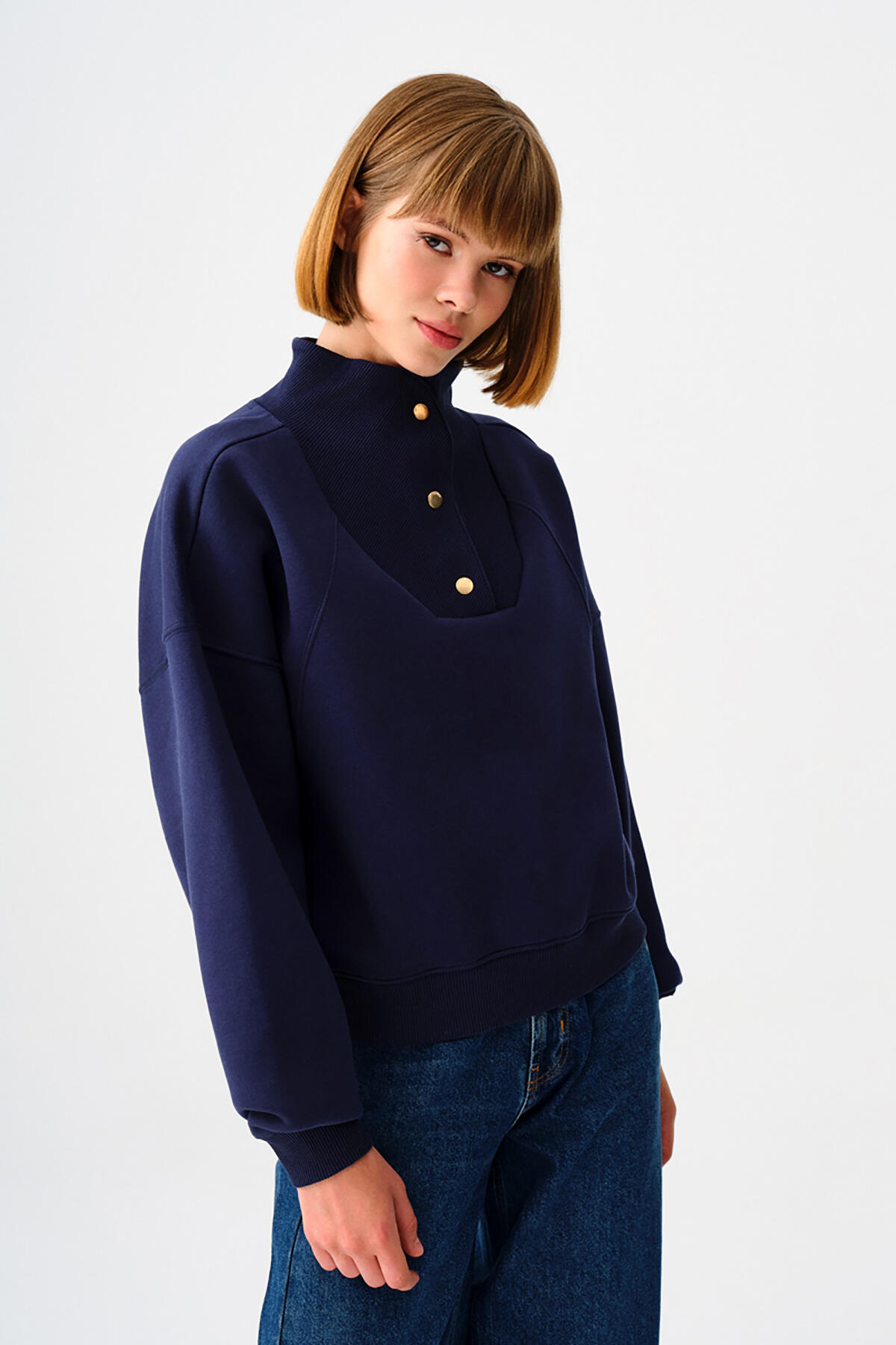 Loft Sweatshirt LF2033273 Lacivert