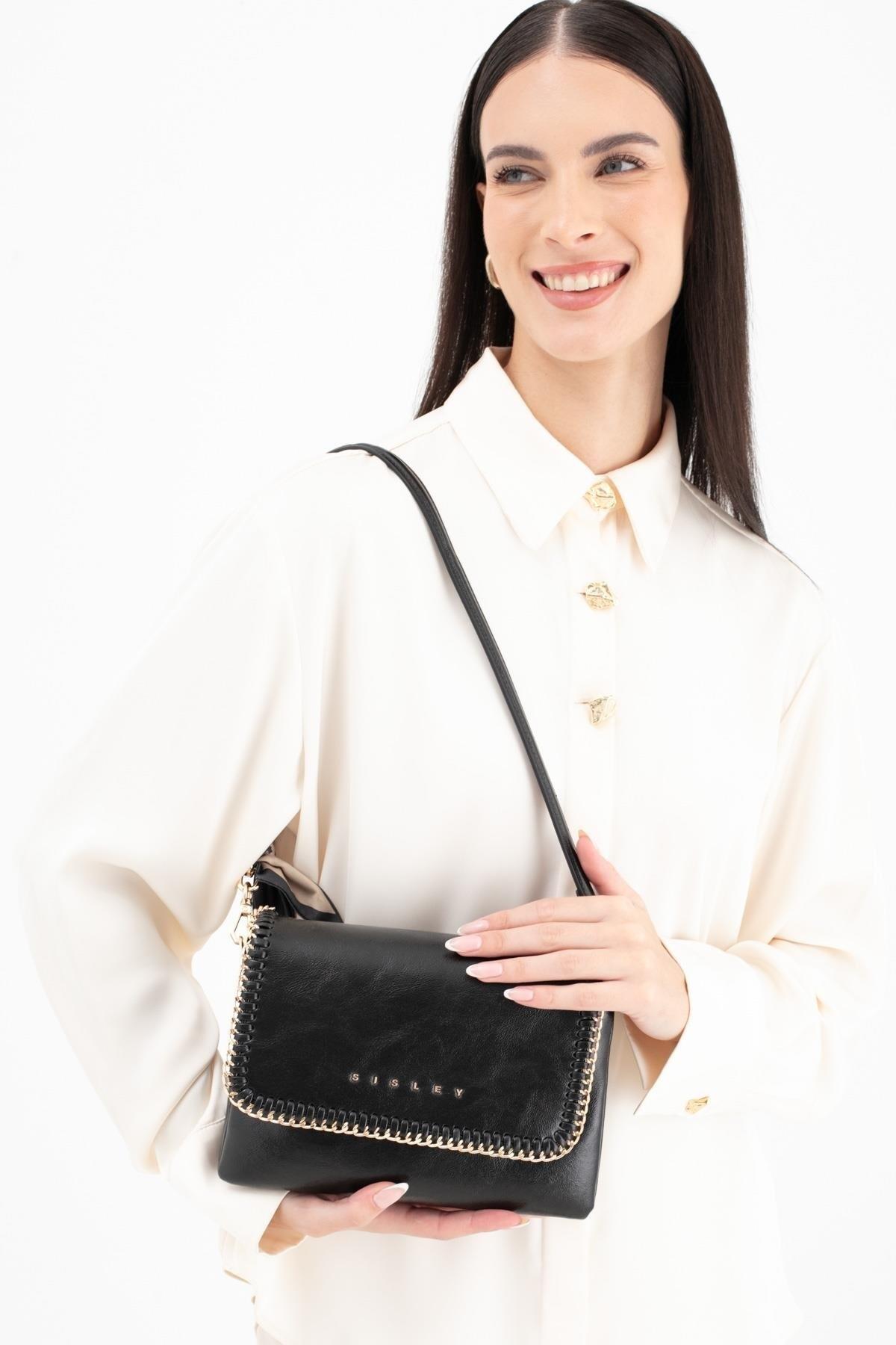 Sisley Kadın Kol Çantası SLY_242 Siyah