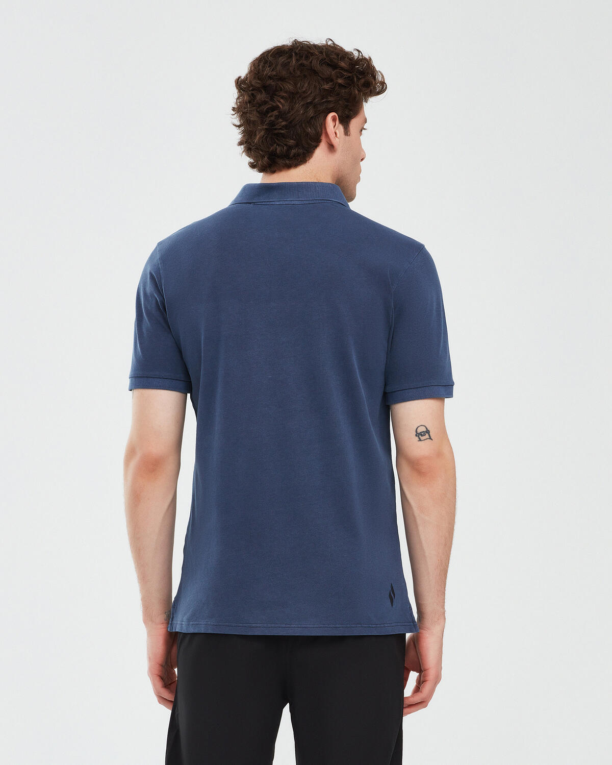 Skechers Organic Coll. M Short Sleeve Polo Shirt S241165-410 Lacivert