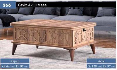 Erkut Akıllı Masa Ceviz 266