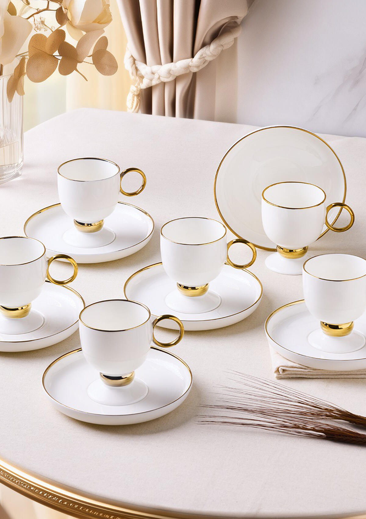 Aryıldız Kahve Fincan Tk 6Lı Margaux 153AR265383 Gold