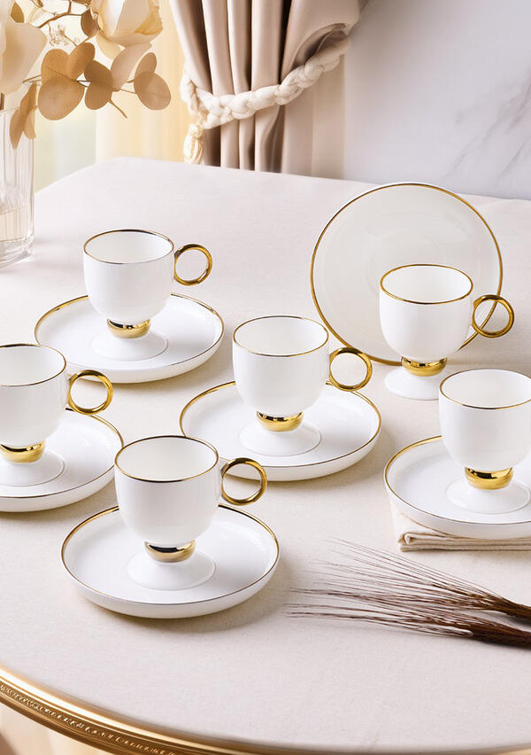 Aryıldız Kahve Fincan Tk 6Lı Margaux 153AR265383 Gold