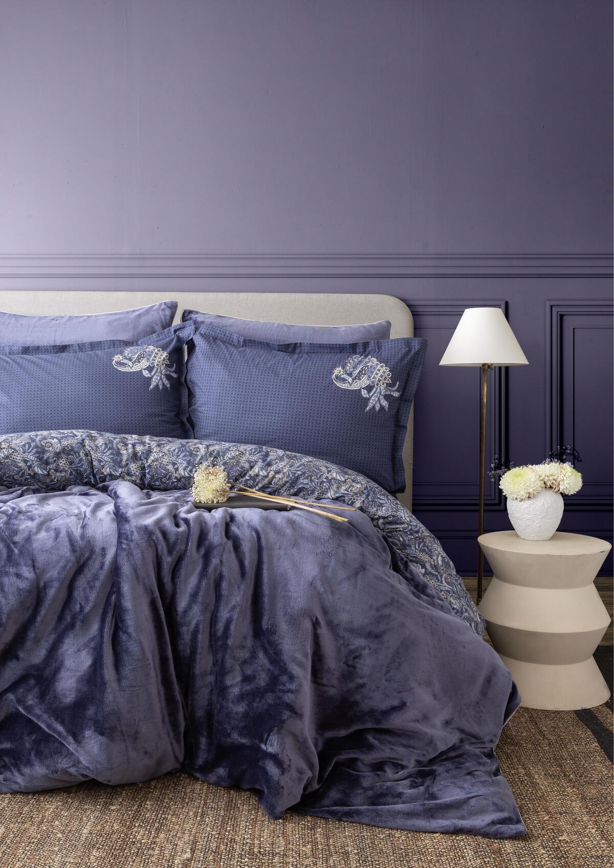 Apricitas Home Nevresim Takımı Çift Kişilik My Touch Antica Indıgo