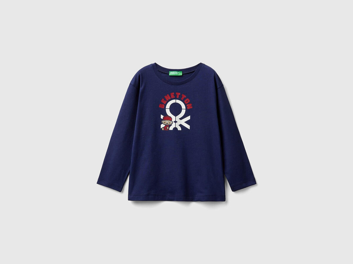 Benetton Tişört Erkek Bebek BNT-BB 3I1XG10F2-25K Lacivert