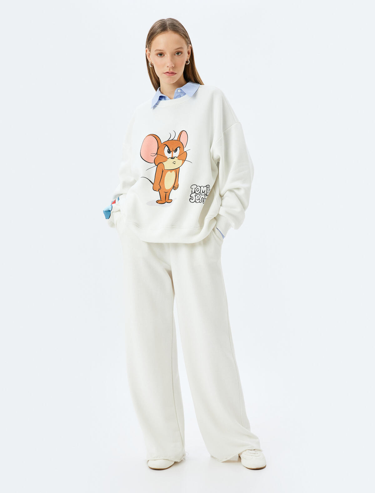 Koton Sweatshirt 5WAL10195IK Ekru