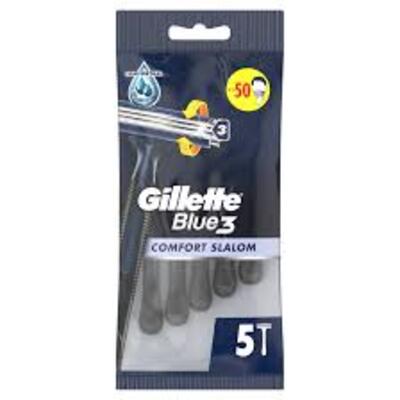 Gillette Traş Bıçağı Blue 3 Comfort Slalom 5Li Poşet (Dy)