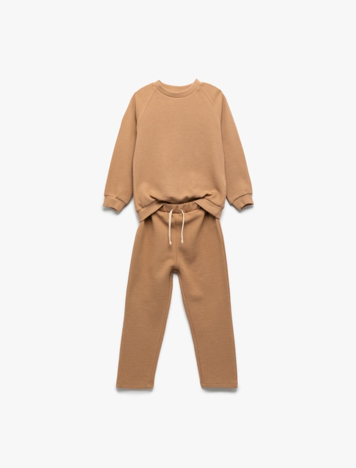Koton Eşofman Takım Erkek Bebek 6WMB10056TK Kahverengi