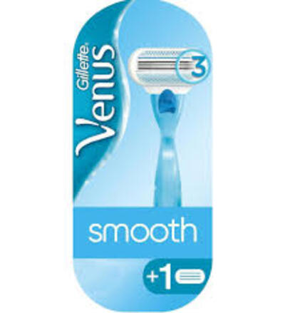 Gillette Traş Makinesi Venüs Smooth Mavi+2 Yedek (Dy)