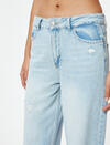 Koton Pantolon 4SAL40472MD Açık İndigo
