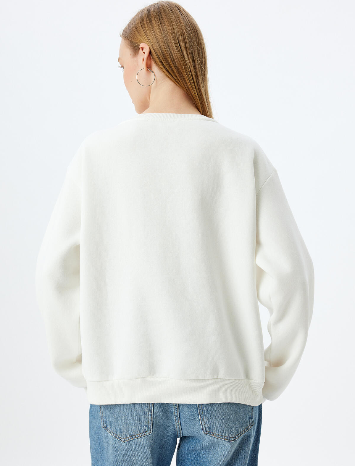 Koton Sweatshirt 5WAL10132IK Ekru