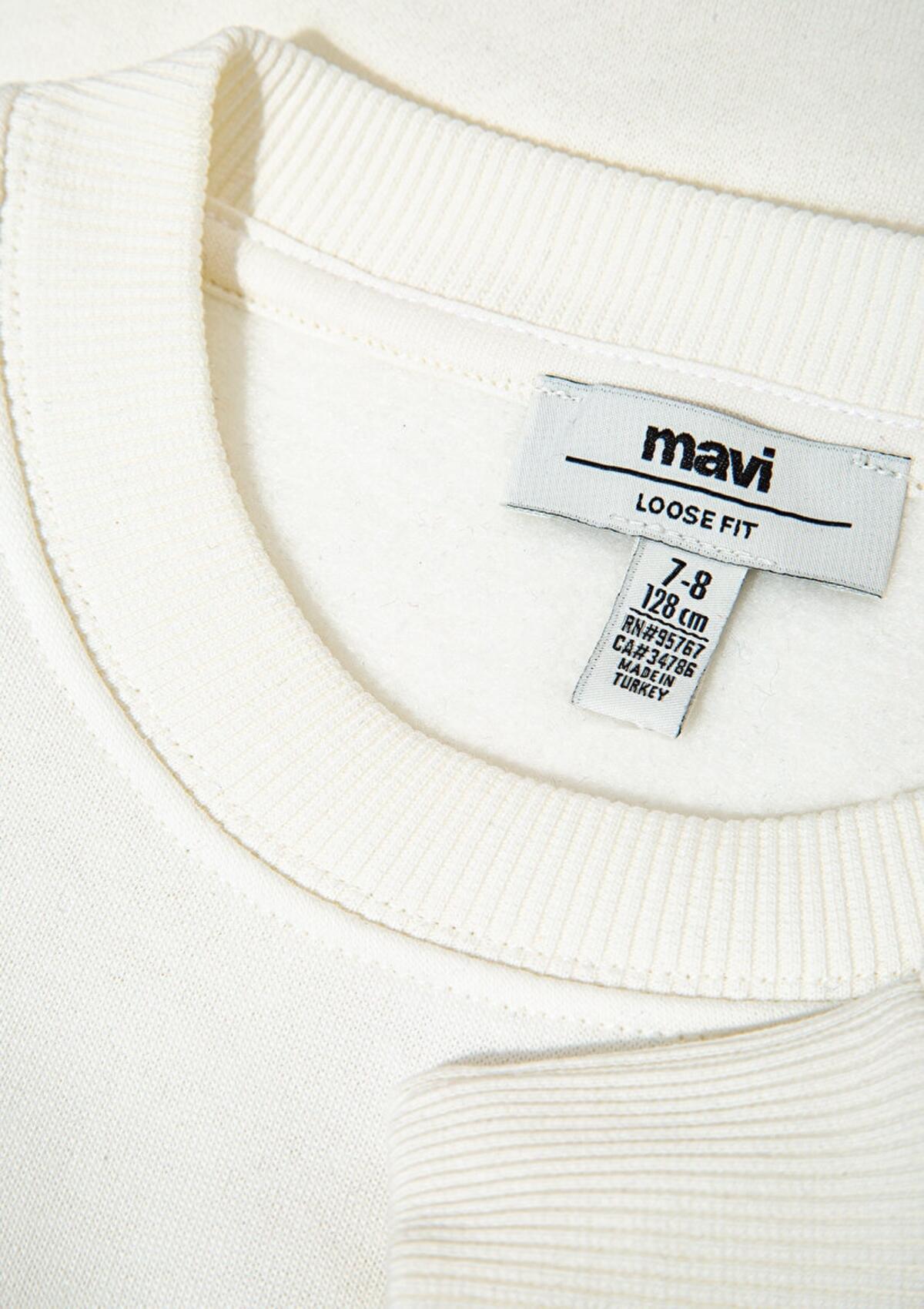 Mavi Sweatshirt Kız Çocuk M7S10169-70057 Ekru