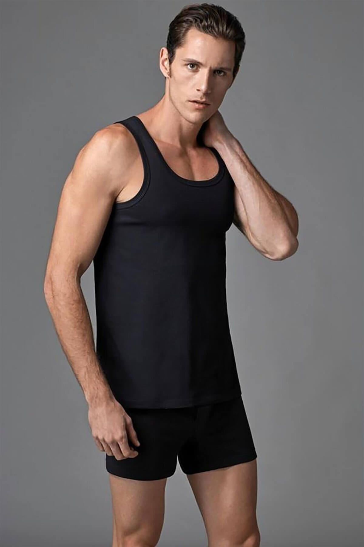 Eros Erkek Atlet 2Li Ers030 Es011520 Siyah
