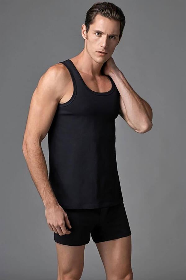 Eros Erkek Atlet 2Li Ers030 Es011520 Siyah