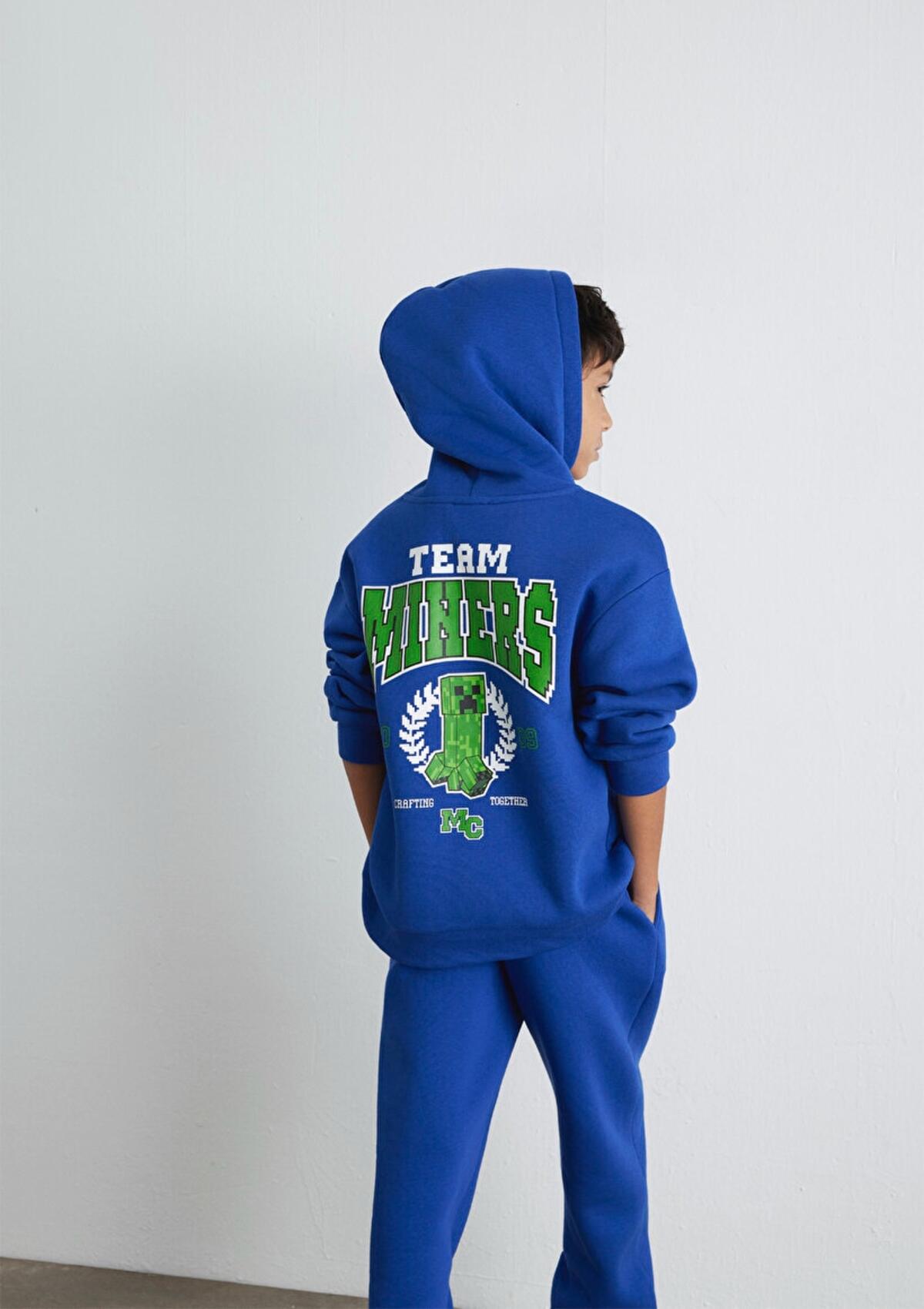Mavi Sweatshirt Erkek Çocuk M6S10174-70896 Saks Mavi