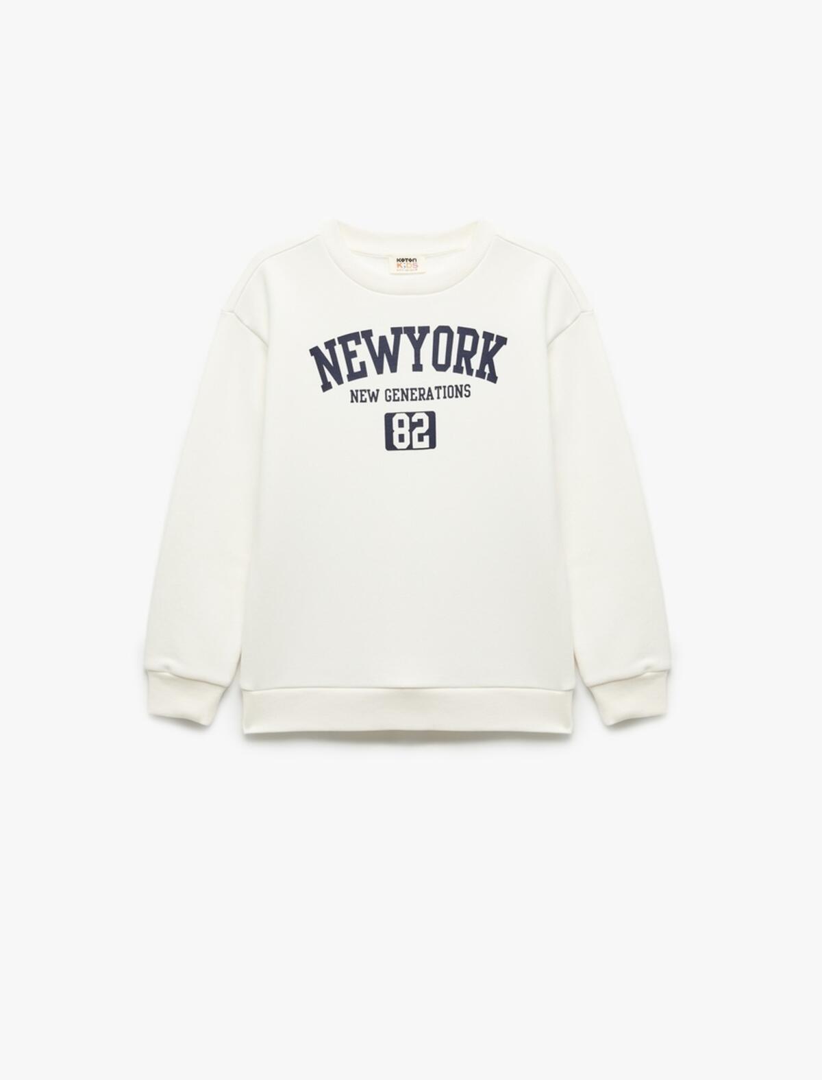 Koton Sweatshirt Erkek Çocuk 6WKB10111TK Ekru
