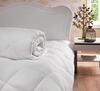 Kristal Yorgan Çift Kişilik Microfiber Beyaz 1+1