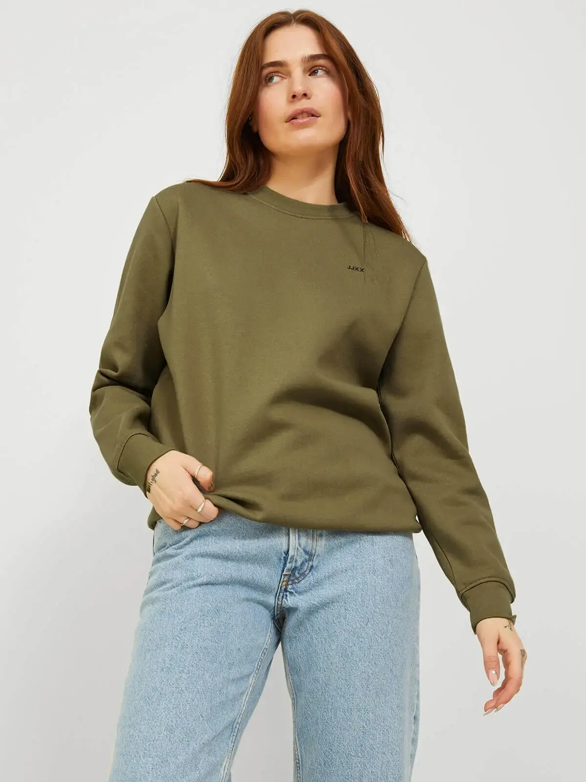 Jjxx Kadın Sweatshirt 12223962 Haki