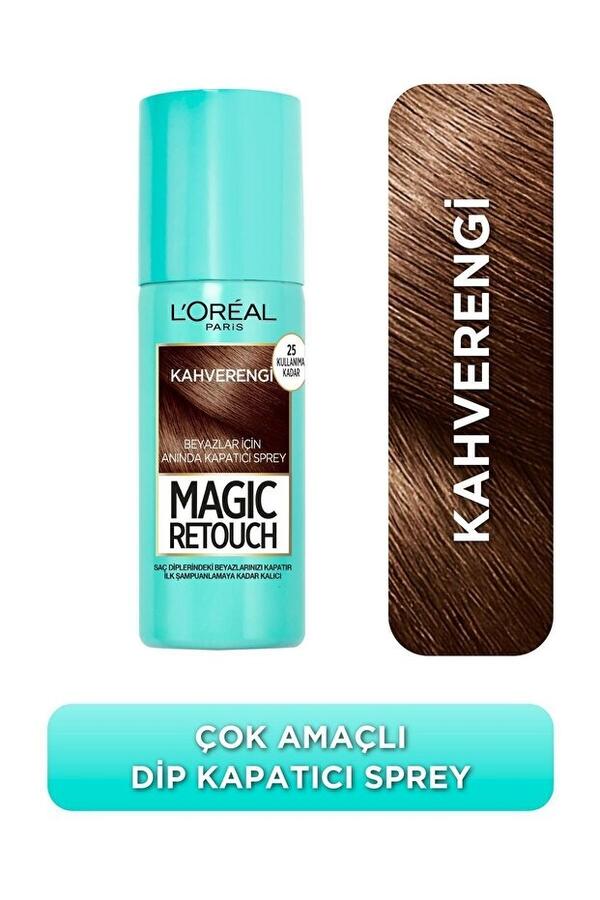 Loreal Paris Beyaz Kapatıcı Saç Spreyi 2 Koyu Kahve 75Ml