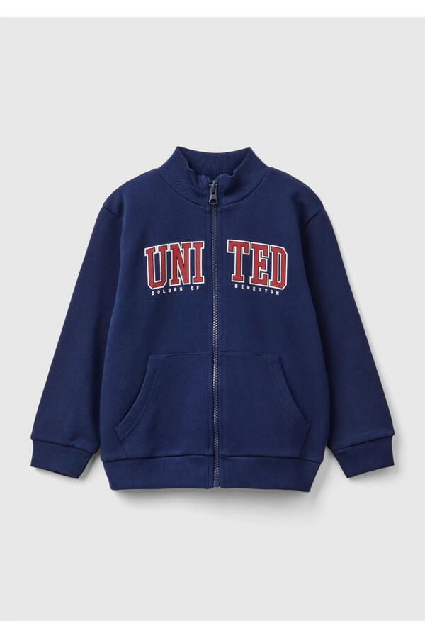 Benetton Sweatshirt Erkek Bebek 3J70G5033 Lacivert