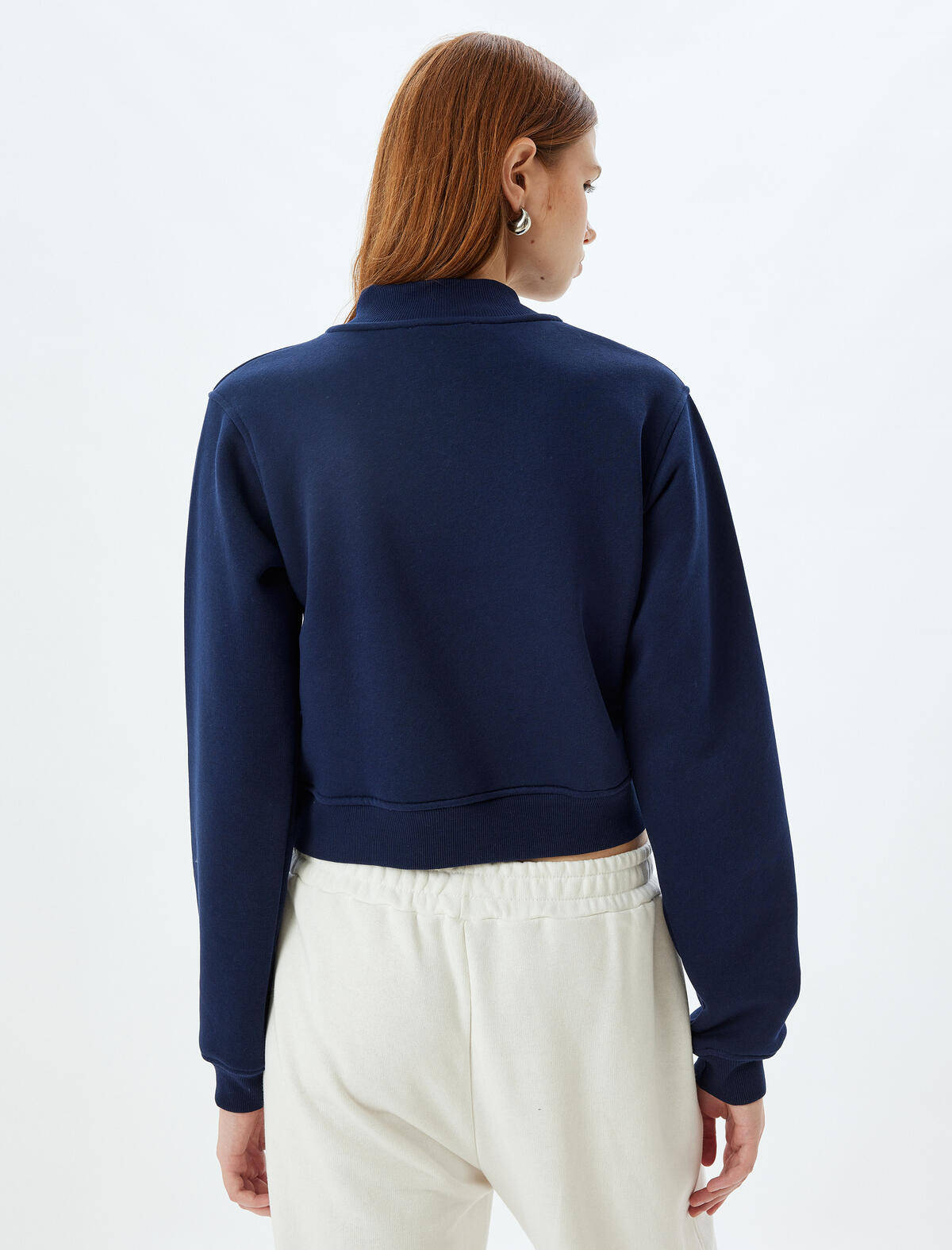 Koton Sweatshirt 5WAK10052EK Lacivert