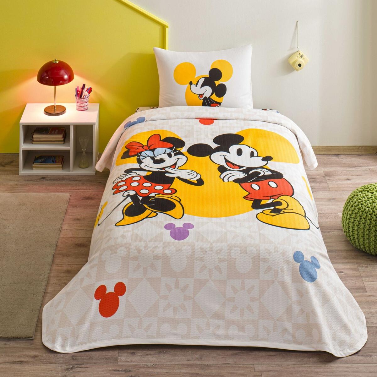 Taç Pike Takımı Tek Kişilik Disney Mın&Mıc Botanıc