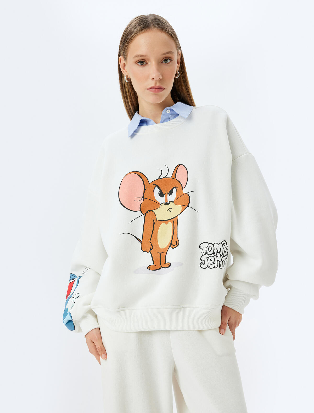 Koton Sweatshirt 5WAL10195IK Ekru