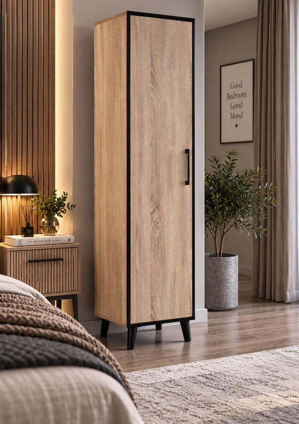 Chancolye Elbise Dolabı 1 Kapaklı Nova