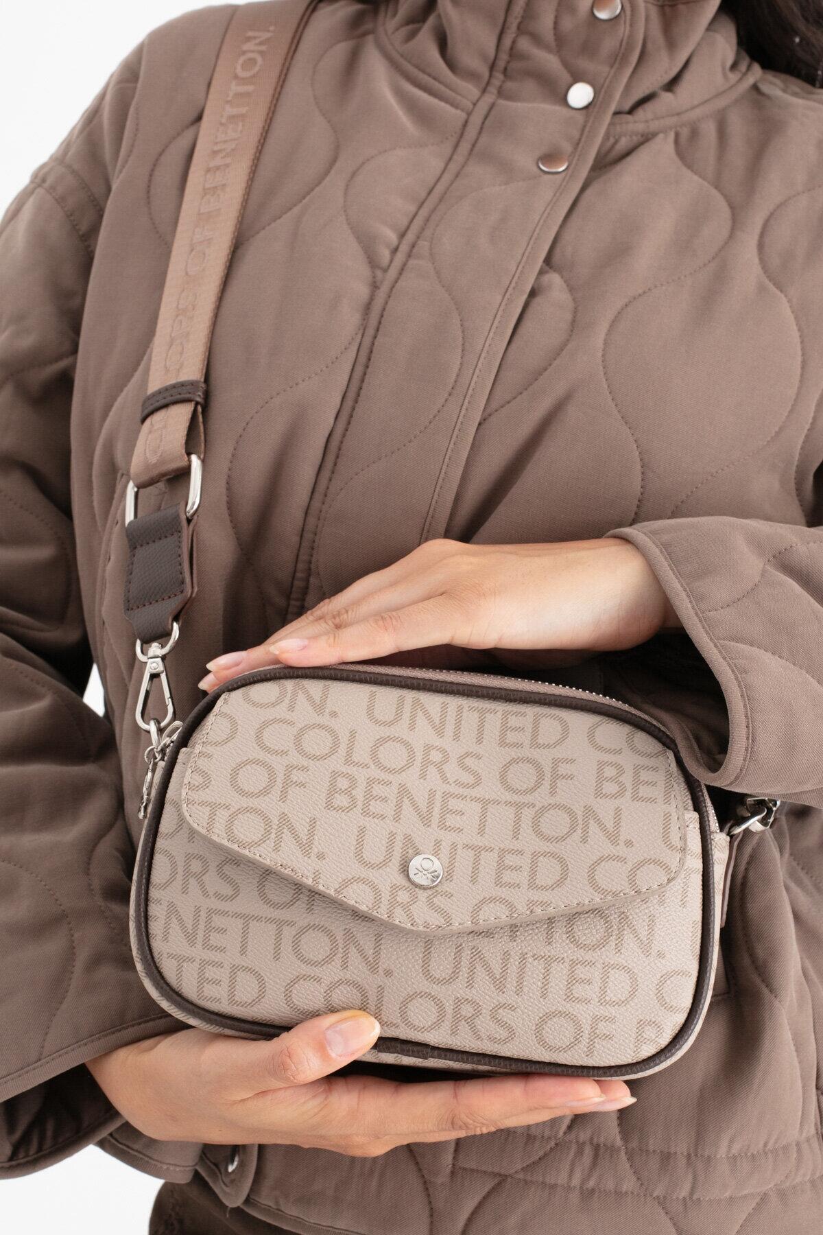 United Colors Of Benetton Kadın Kol Çantası BNT_1687 Taş-Kahve United Colors Of Benetton Kadın Kol Çantası BNT_1687 Taş-Kahve