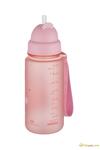 Uzspace Sevimli Hayvan Desenli Soft-Touch 400 Ml Trıtan Su Matarası 3024-5Pembe