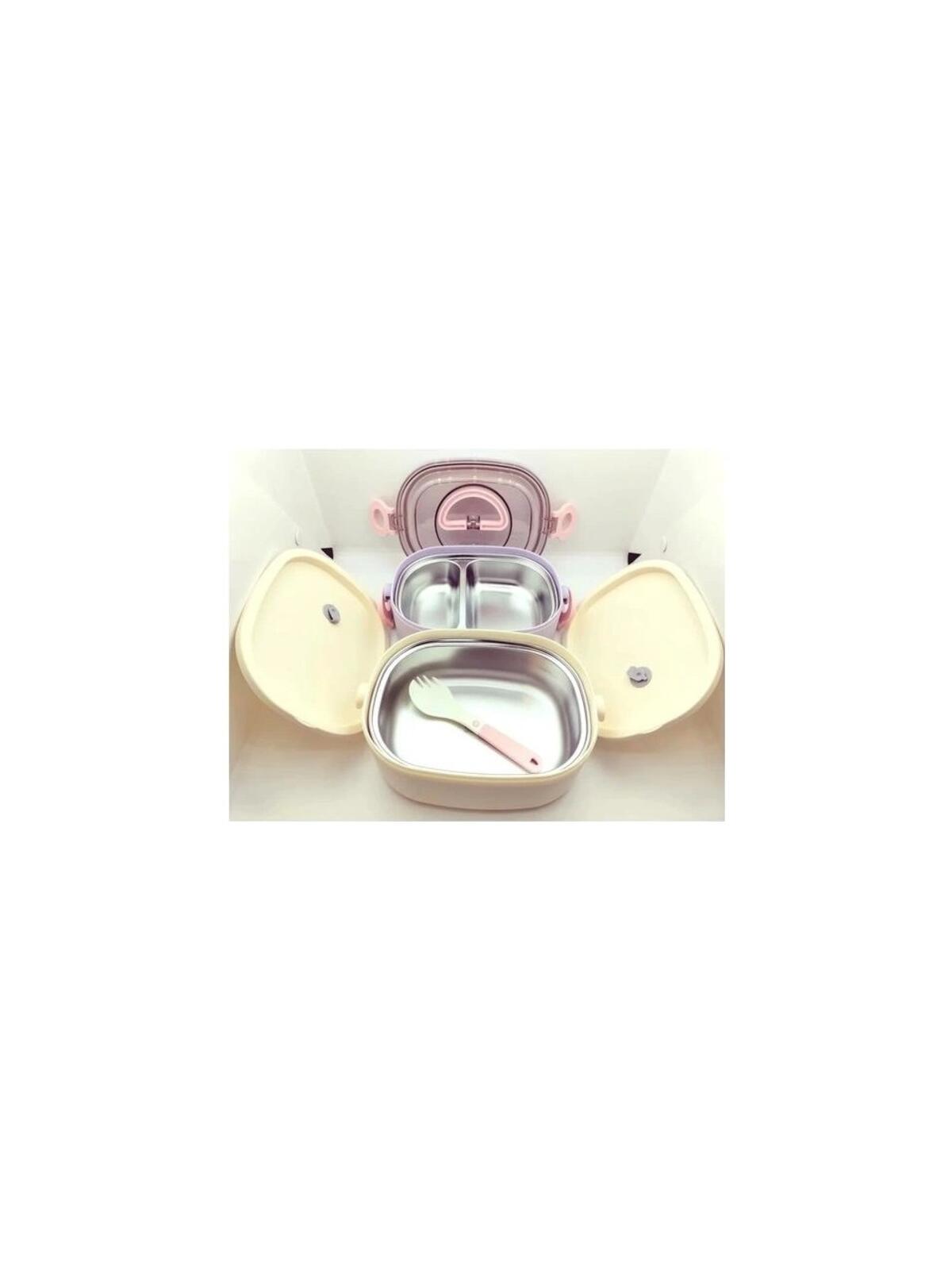 Vagonlife 1200 Ml 3 Bölmeli Paslanmaz Çelik Lunchbox Bl50251-2 Mor