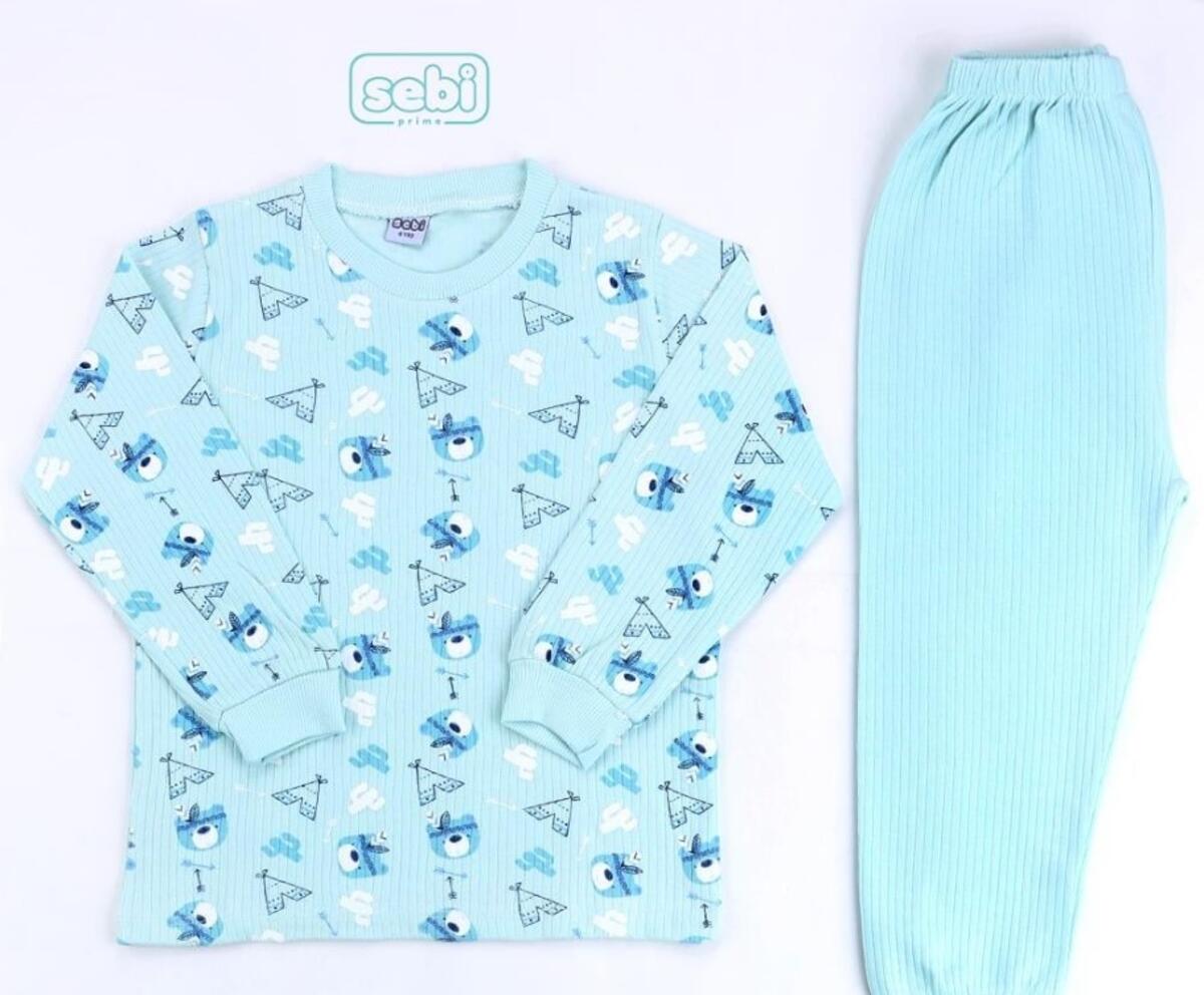 Sebi Pijama Takım 4-6 Yaş Kızıldereli Ayıcık 9147