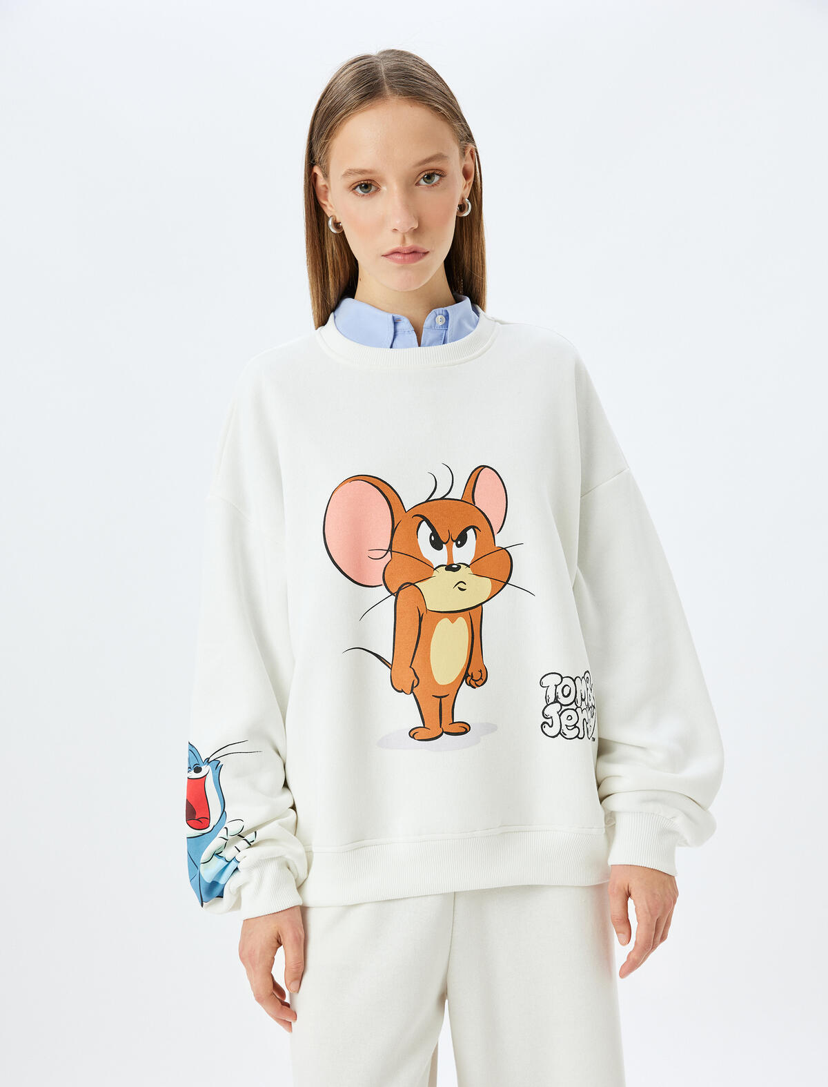 Koton Sweatshirt 5WAL10195IK Ekru
