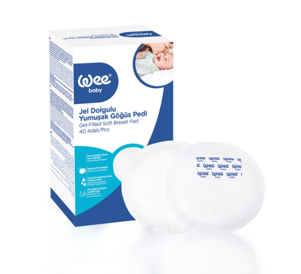 Wee Baby Göğüs Pedi Klasik 40LI RB132