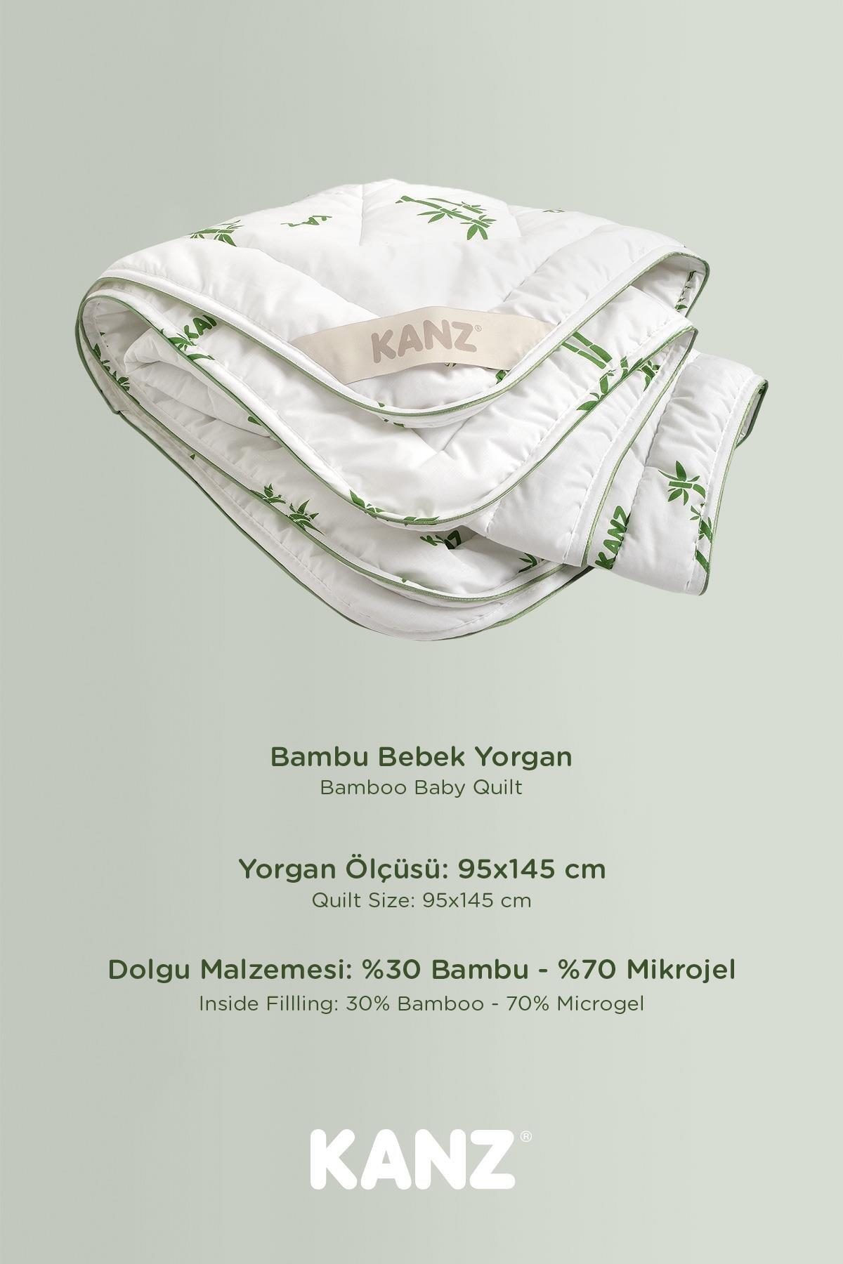 Kanz Yorgan Bebek Bambu Dolgulu 95X145 (Knz-033)