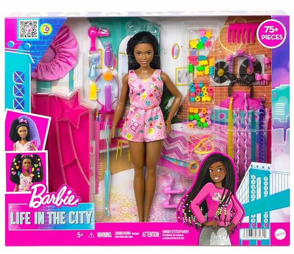 Barbie Bebek Brooklyn Eğlenceli Saçlar Oyun Seti MTL-HHM39