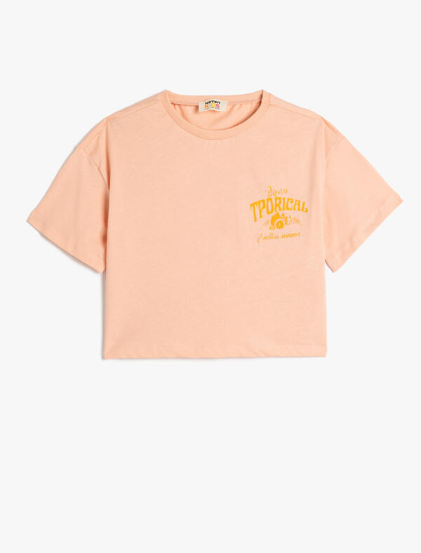 Koton Tişört Kız Çocuk 5SKG10144AK Pembe