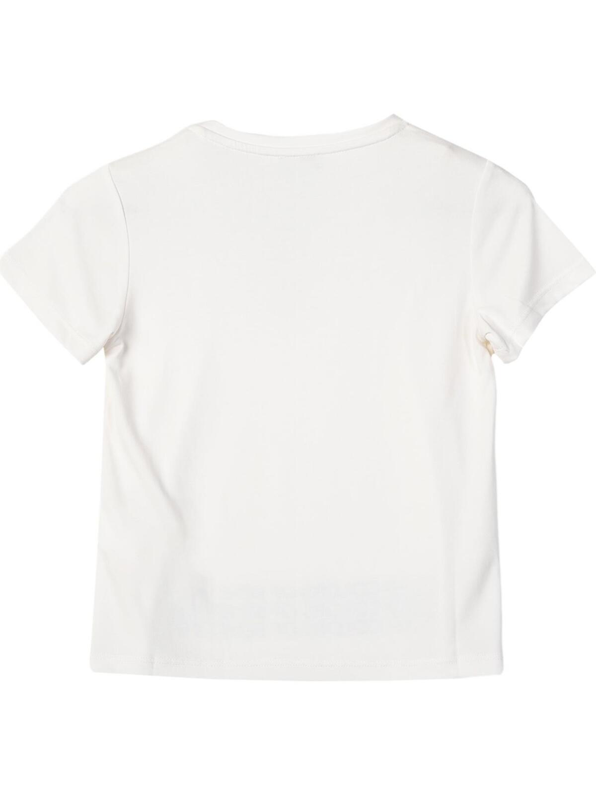 Benetton Tişört Kız Çocuk BNT-G21286 Beyaz