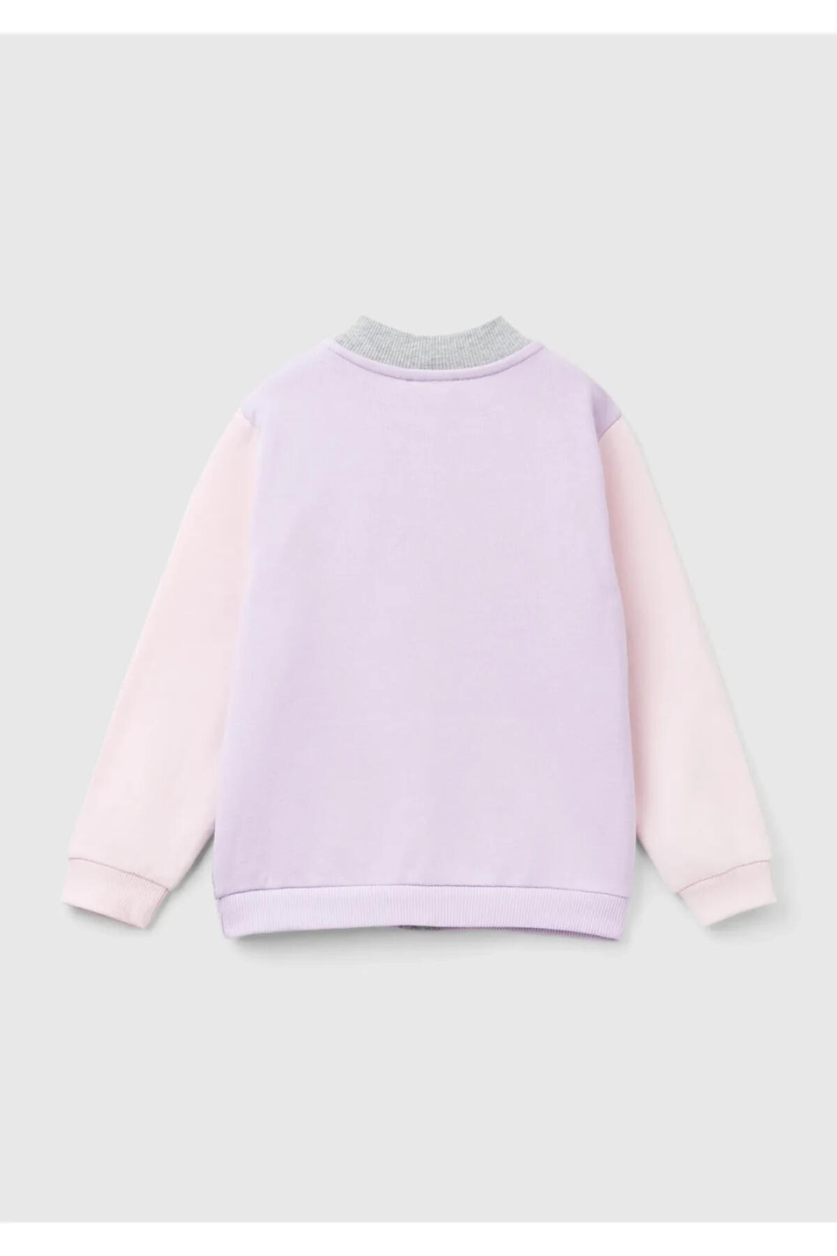 Benetton Sweatshirt Kız Bebek 3J70G5037 Gri Melanj