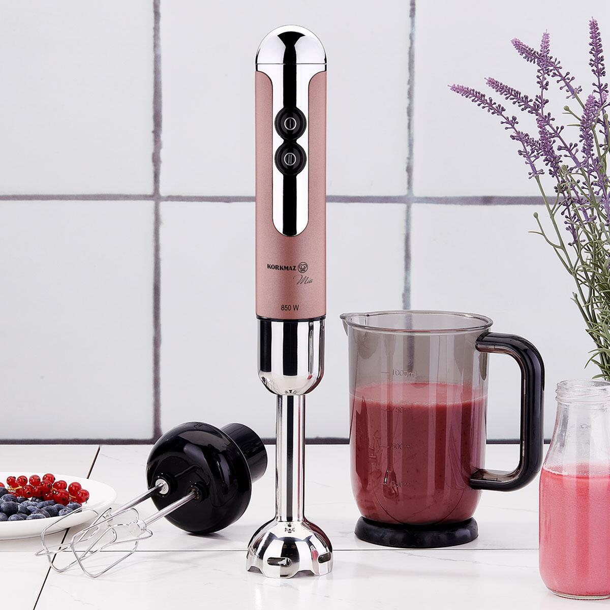 Korkmaz Blender Seti Mia Mega A447-09 Rosagold