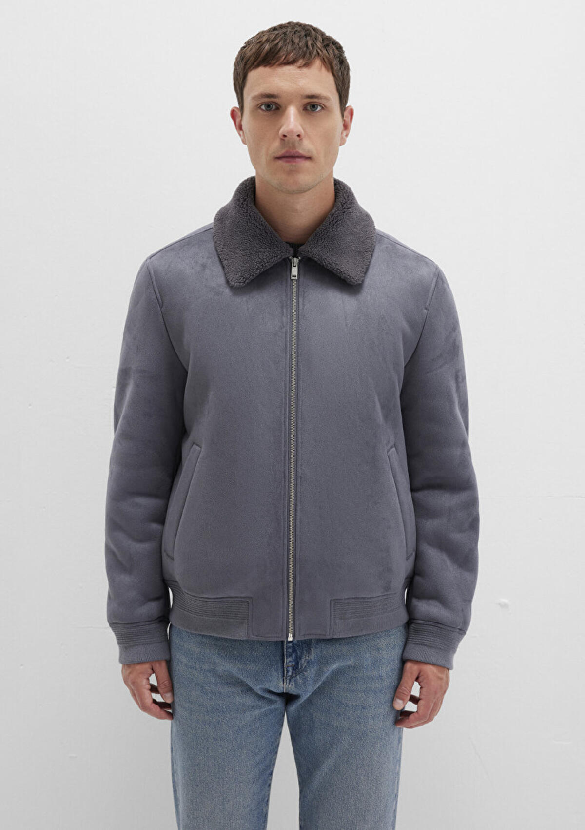 Mavi Erkek Mont M0110450-80776 Gri