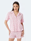 Koton Pijama Takımı 5SLK40050MK Pembe Desenli