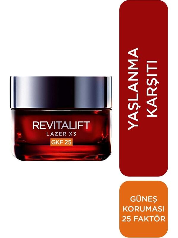 Loreal Paris Gündüz Kremi Revitalift Laserx3 SPF25 50Ml