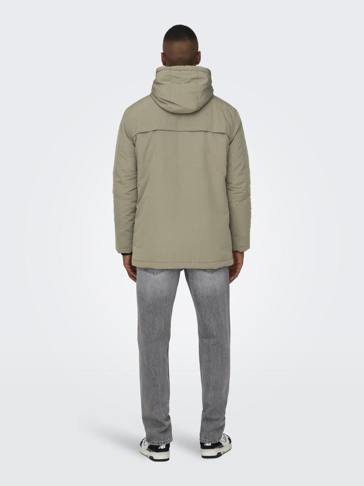 Only&Sons Parka 22022654 Yağ Yeşili