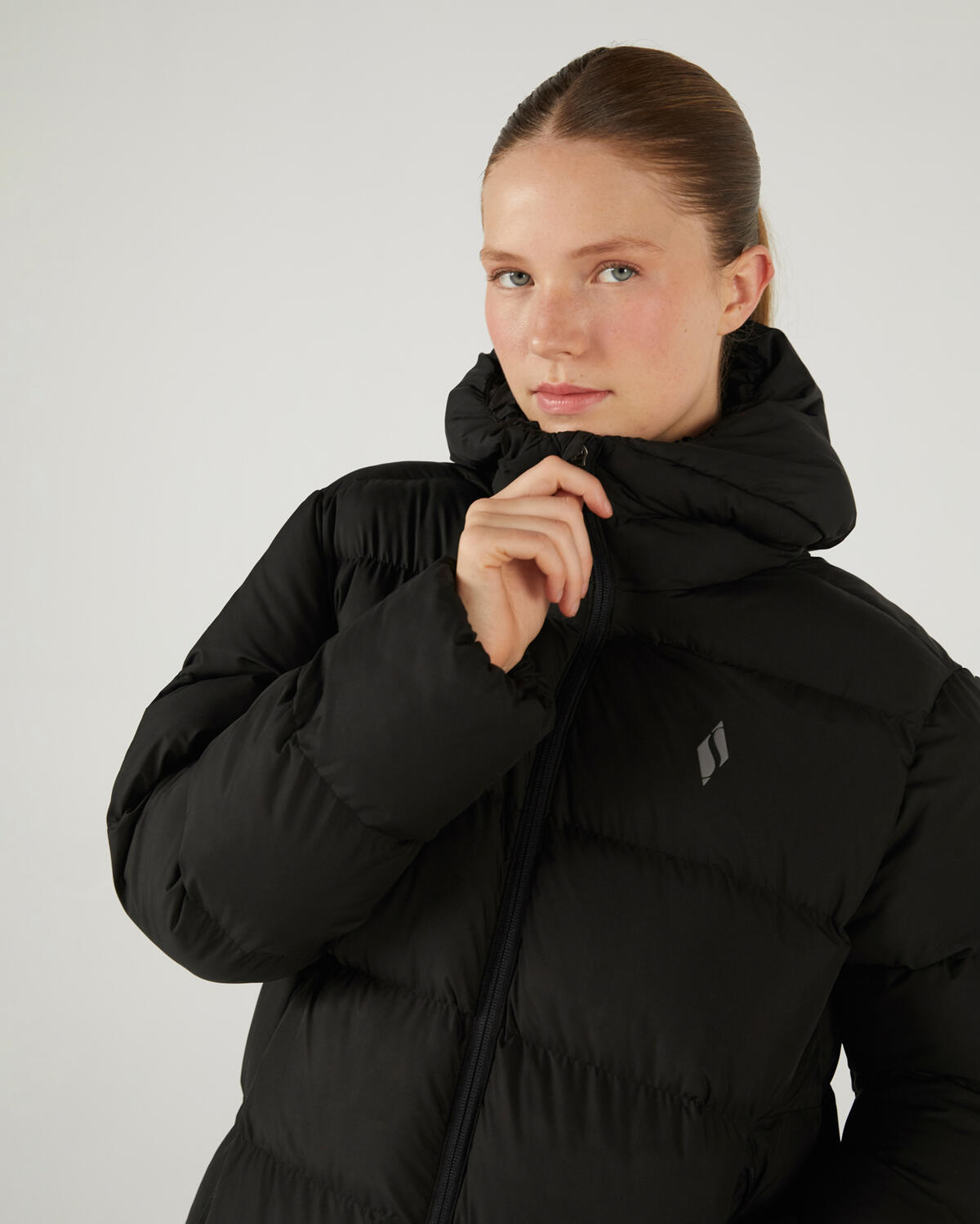 Skechers W Outerwear Puffer Jacket S242132-001 Siyah