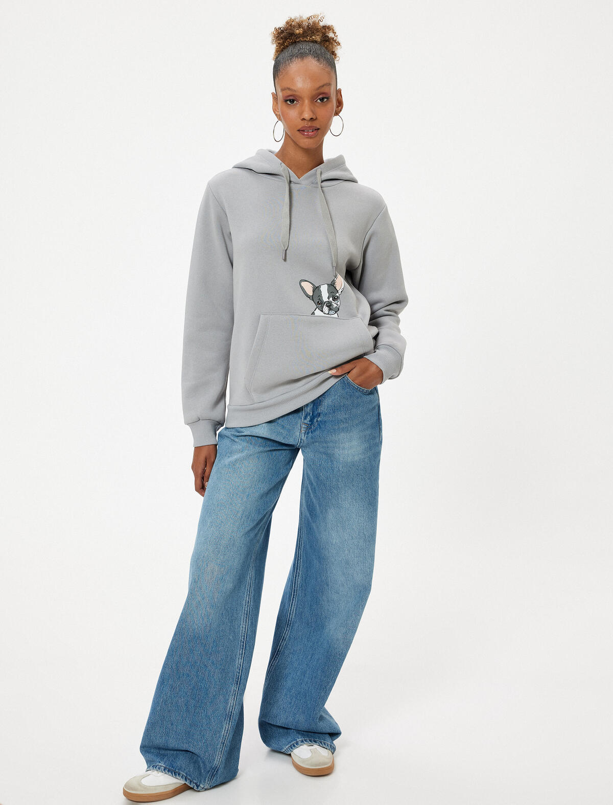 Koton Sweatshirt 5WAL10179IK Gri