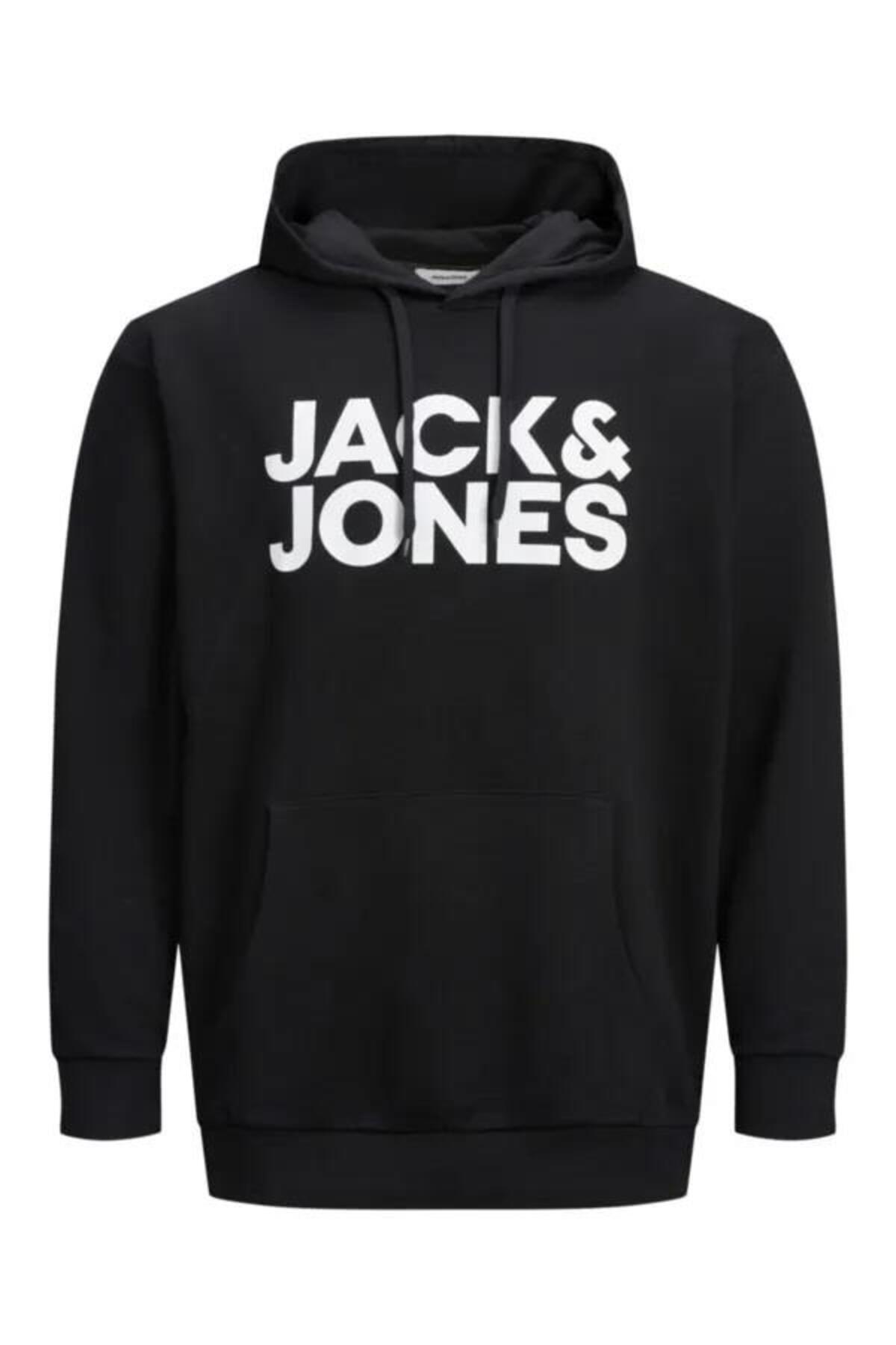 Jack&Jones Sweatshirt 12163777 Siyah EU4XL US2XL