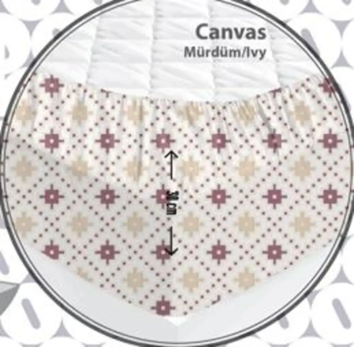Özdilek Çarşaf Tek Kişilik Fitted Canvas Mürdüm